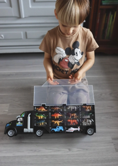 Woopie camion cu dinozauri