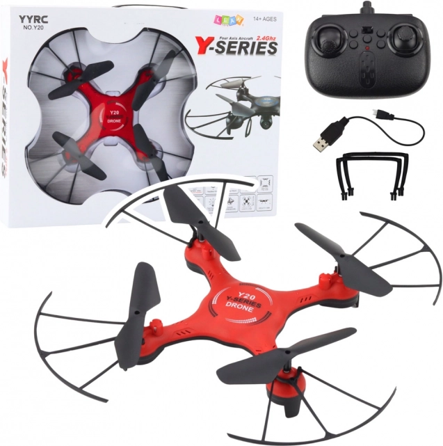 Dron cu efecte LED roșu