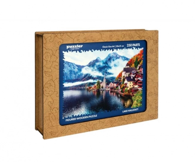 Puzzle din lemn Lacul Hallstatt, Austria 250 piese