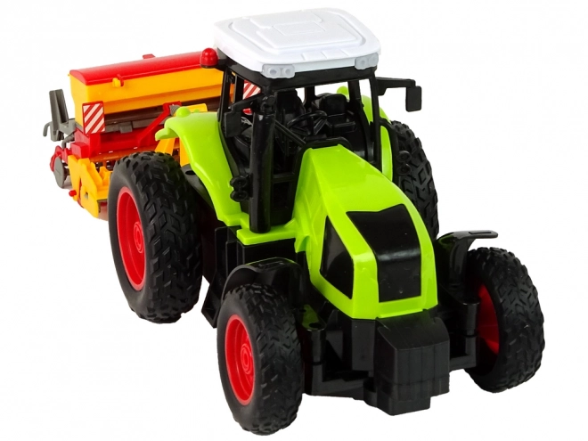 Tractor cu presă R/C 1:16 verde