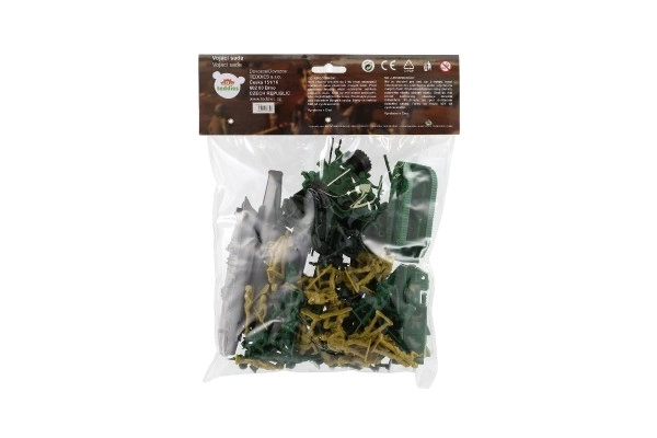 Set soldați cu accesorii, 81 piese