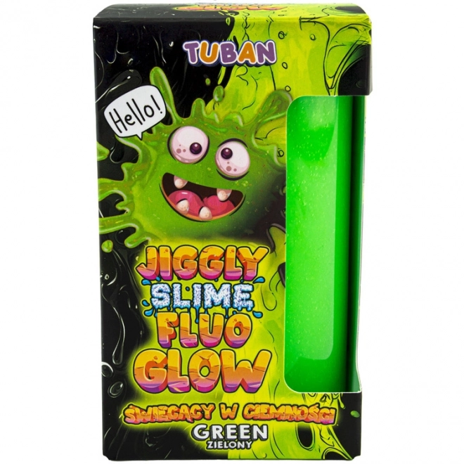 Slime jiggly fluo glow verde