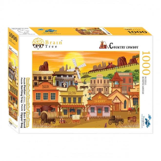 Puzzle Brain Tree westernové oraș 1000 de piese