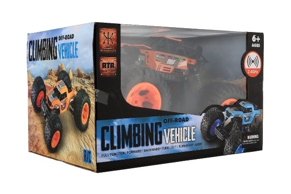 Mașină RC Off-Road off-road 2,4GHz plastic 32cm pachet reîncărcabil + baterii în cutie 38x23x26cm – Portocaliu