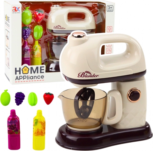 Mixer de bucătărie pentru copii cu fructe și efecte de lumină și sunet alb