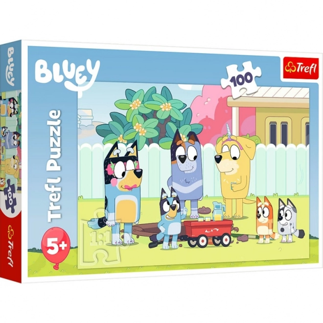 Puzzle 100 piese Lumea veselă Bluey