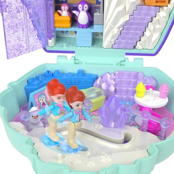 Polly Pocket Căsuța Compactă de Gheață cu Pinguini