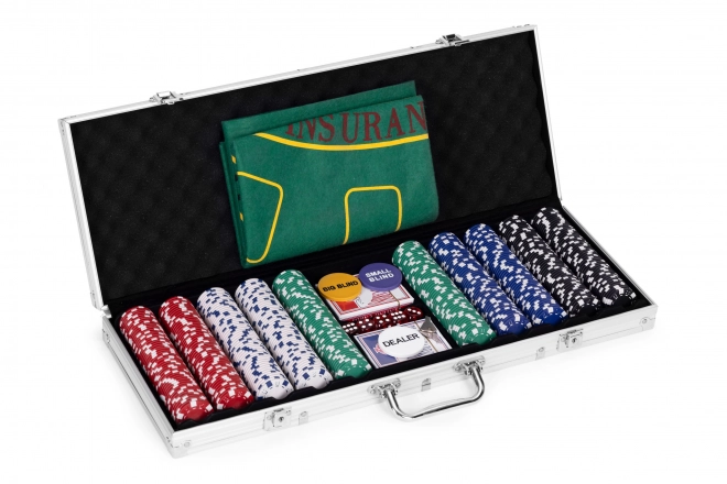 Set Poker Blackjack 500 Jetoane Cu Geantă