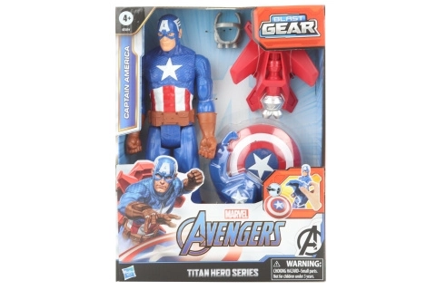 Figurină Captain America cu accesorii Power FX