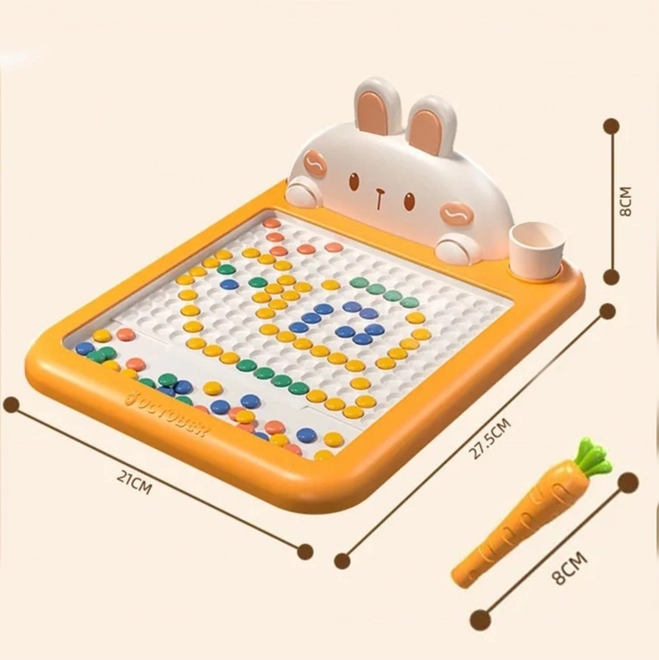 Tablă de desen magnetică WOOPIE MagPad iepure și morcov