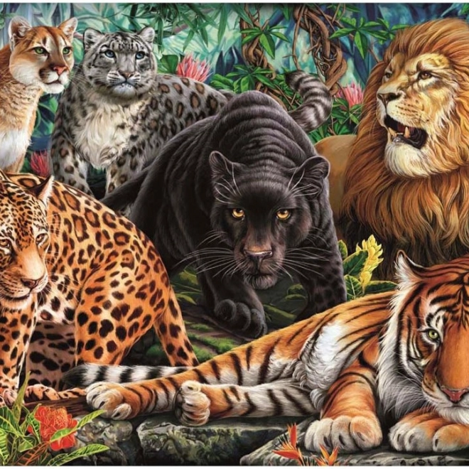 Puzzle Pisici Sălbatice 500 piese