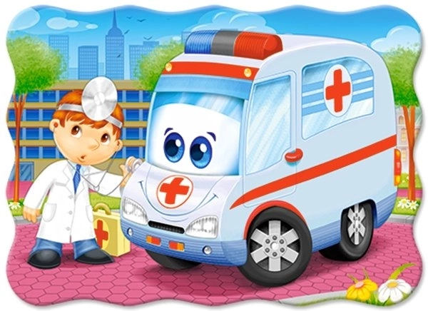 Puzzle ambulanță doctor