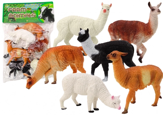 Set Figurine Alpaca și Lamă