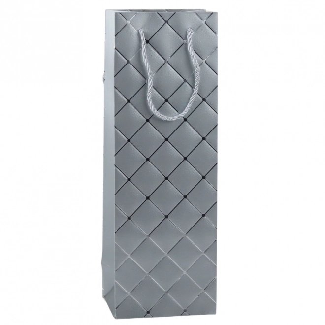 Pungă cadou pentru sticlă cu elemente metalice