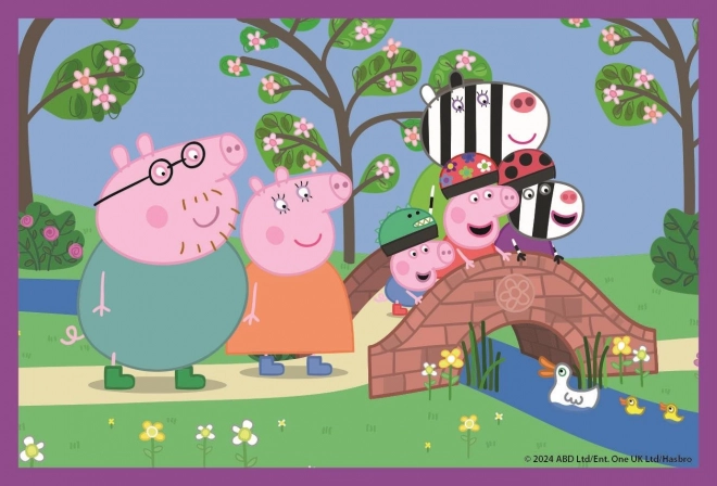 Clemontoni cuburi puzzle Peppa Pig