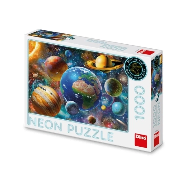 Puzzle luminescent Dino Planete 1000 piese