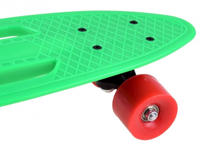 Deska skateboard ușoară pentru copii cu decupaje – verde