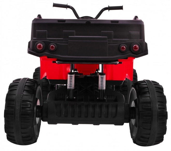 ATV Quad XL la baterie pentru copii Roșu + tracțiune 4x4 + suport bagaje + start lent + EVA + LED audio