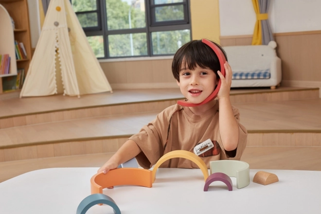 VIGA PolarB Puzzle Curcubeu Lemn Montessori