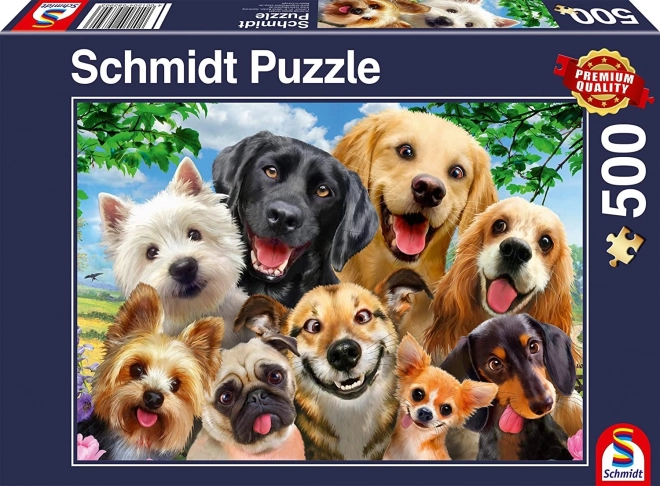 Puzzel SCHMIDT Selfie cu căței 500 piese