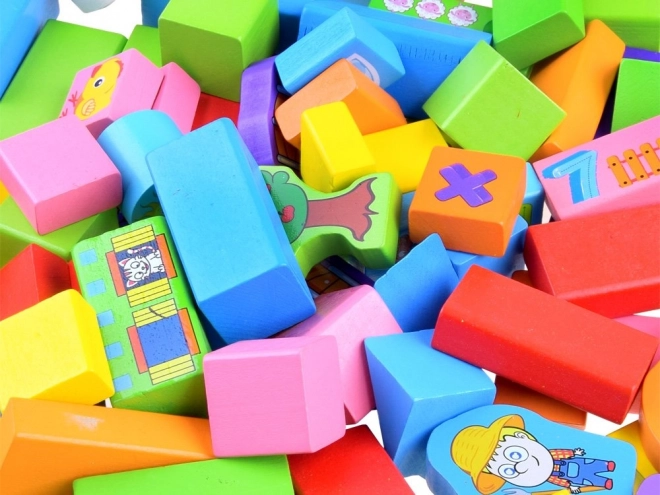 Klocki din lemn sorter Fermă