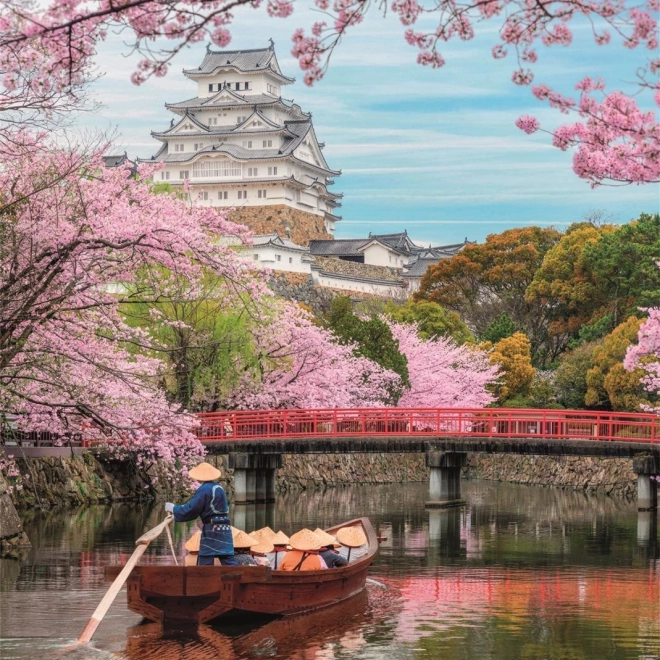 Clementoni Puzzle Castelul Himeji în primăvară 1000 de piese