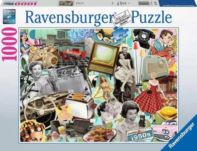 Puzzle 1000 piese Ravensburger ani '50