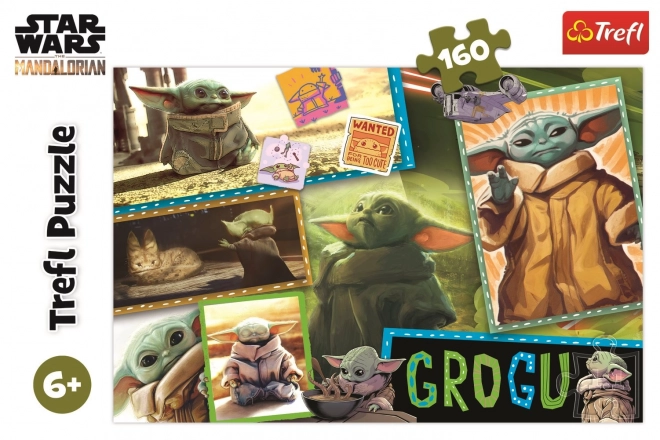 Puzzle cu Mandalorian: Grogu 160 piese