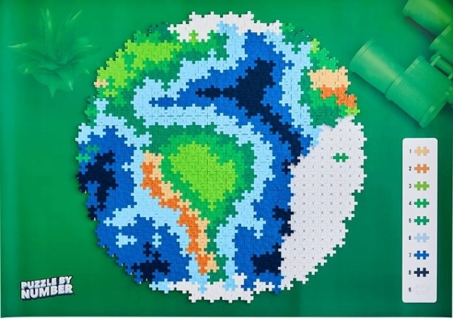 Puzzle Plus-Plus după numere - Pământ 800 de piese