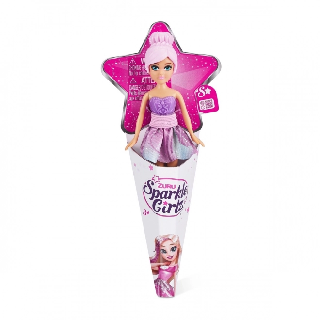 Păpușă Mini Sparkle Girlz 10 cm în set cartonat 24 bucăți