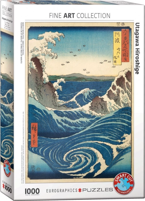 Puzzle Eurographics Utagawa Hiroshige: Vârtejul Naruto 1000 piese