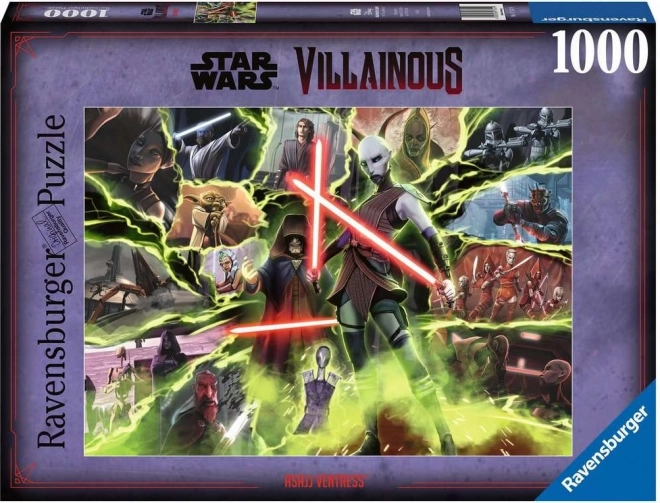 puzzle răufăcătorii din star wars asajj ventress 1000 piese