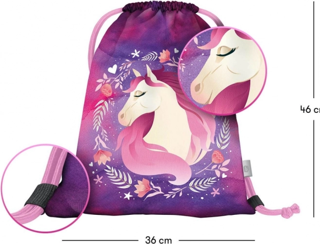 Set școlar BAAGL Zippy plus Cal - ghiozdan, penar, săculeț