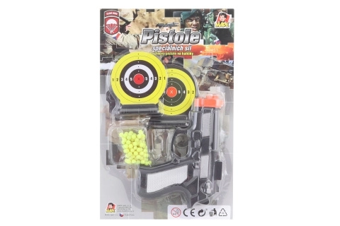 Pistolă cu bile cu două ținte 15 cm