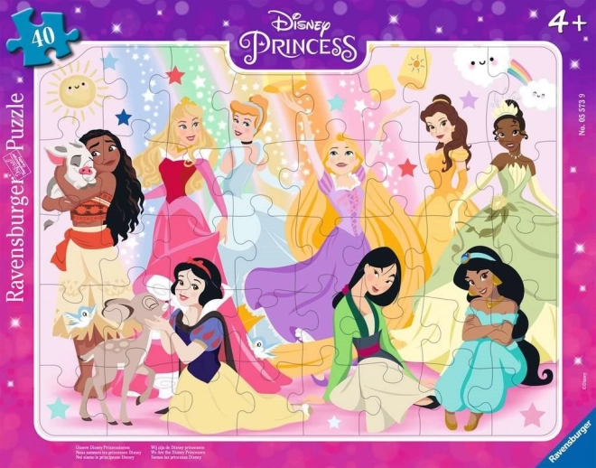 puzzle cu prințese Disney 40 piese