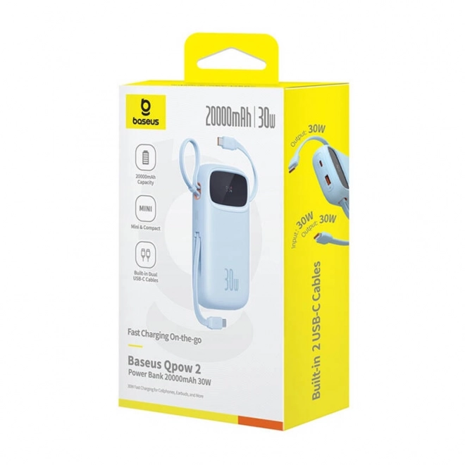 Powerbank Baseus QPow 20000mAh albastru
