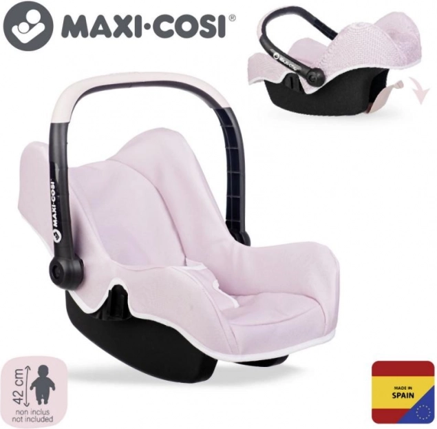 Scaun auto pentru păpuși Maxi-Cosi roz deschis