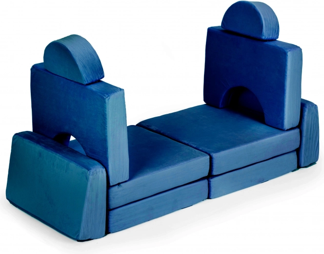 Set creativ de construcție și loc de ședere confortabil într-unul