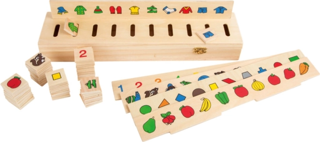 Joc motric din lemn pentru sortare Small Foot
