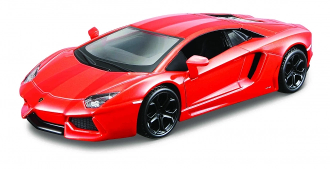 Lamborghini Aventador Coupe Orange de la Bburago la scara 1:32