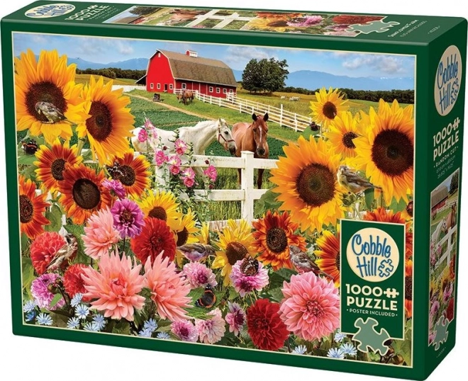 Puzzle Ferma Floarea-soarelui 1000 piese