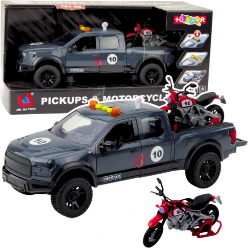 Pick-up cu motocicletă cu efecte de lumină și sunet