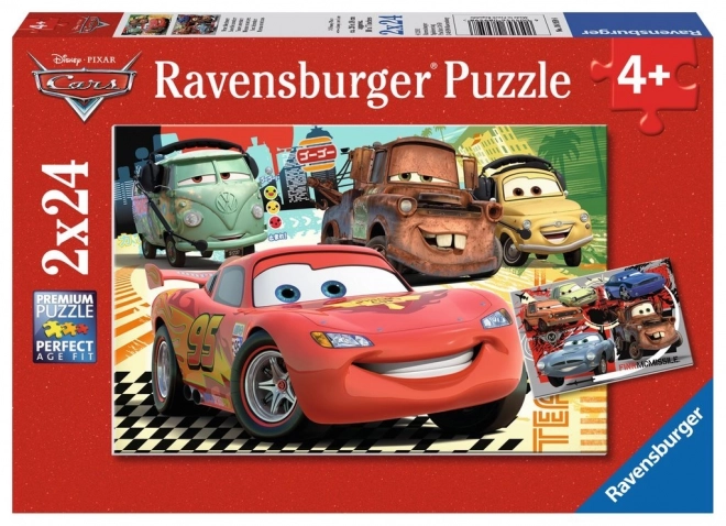 Puzzle Ravensburger Cars 2: excursie în Europa