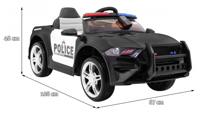 Mașină electrică pentru copii GT Sport Police negru