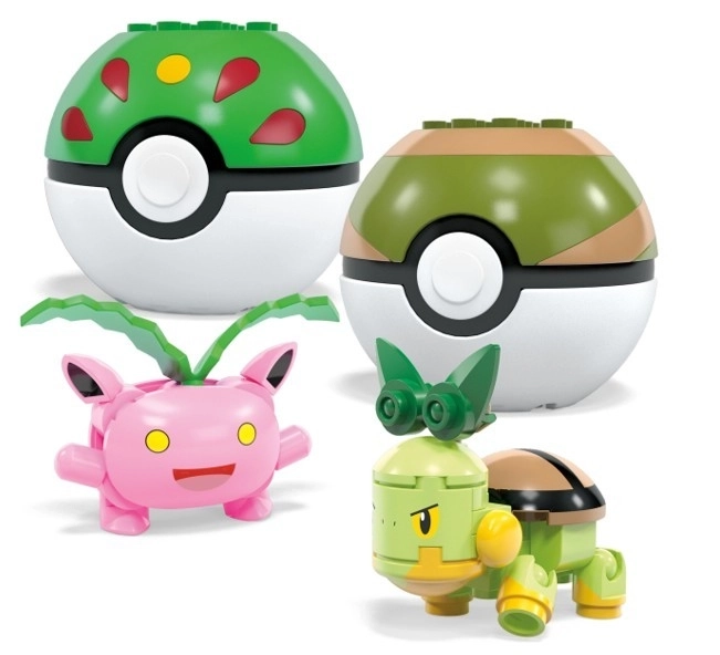 Set de construcție echipa Pokémon de tip plantă