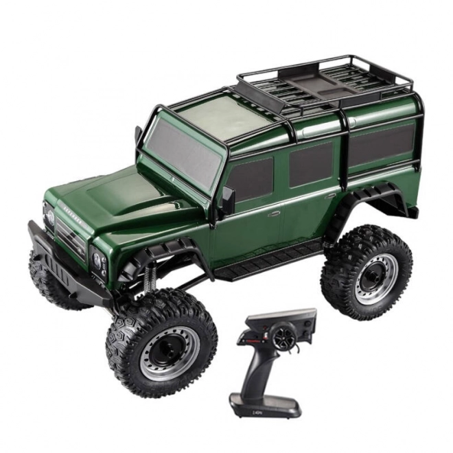 Mașină telecomandată dublu vultur Land Rover Defender 1:8 verde