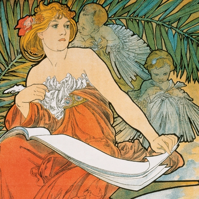 Calendar de notițe Alfons Mucha 2026