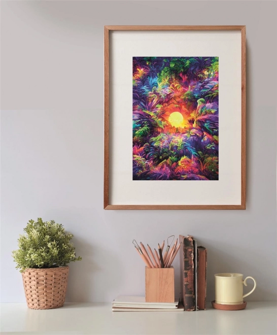Puzzle ColorBoom: Răsărit în junglă 500 piese