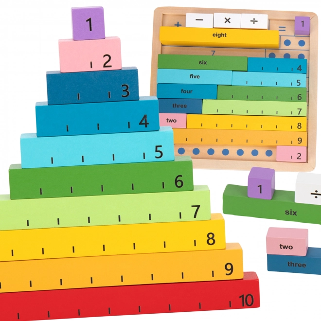 Joc de lemn - puzzle de numărare