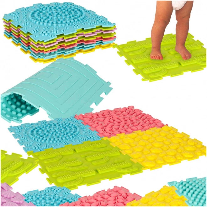 Puzzle senzoriale covorașe Montessori pentru masajul picioarelor